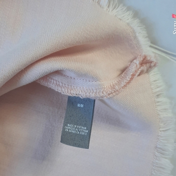 AERIE Light Pink Cotton Crop, Split-Back, A-Line Top - Picture 8 of 10